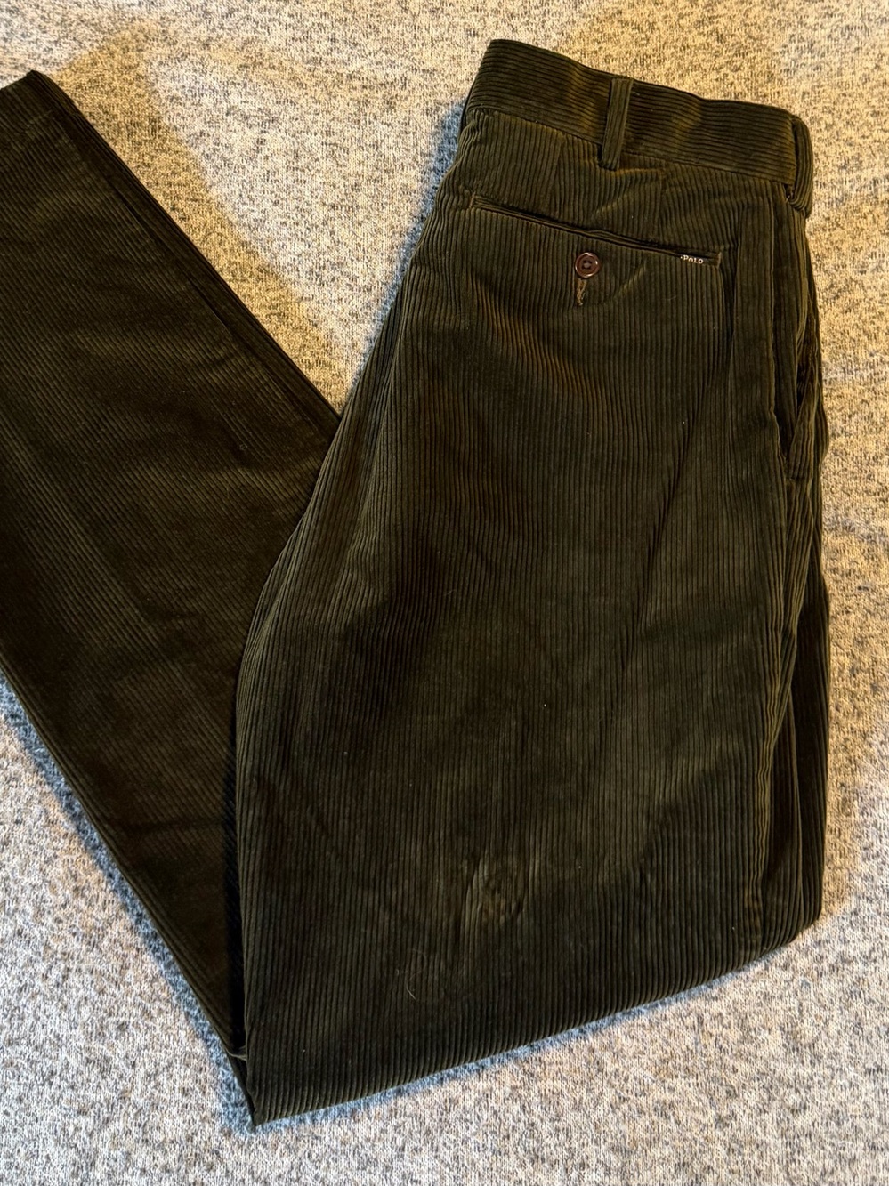 VTG 90s Polo Ralph Lauren Pants Mens 33x32 Corduroy Classic Chino Comfort